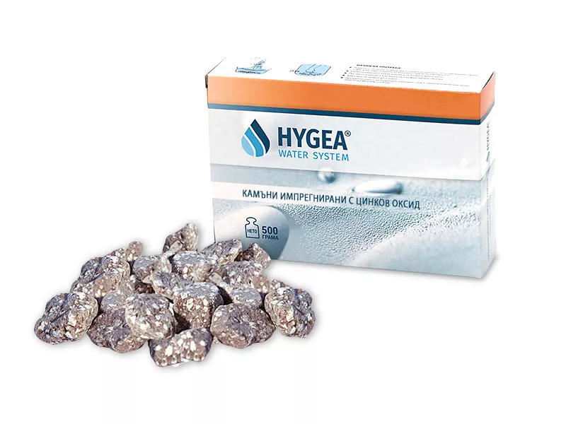 Камъни импрегнирани с ZnO за Hygea Water System